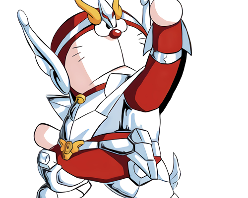 哆啦A梦圣斗士星矢印花图案服装裁片T恤烫图印花花型素材