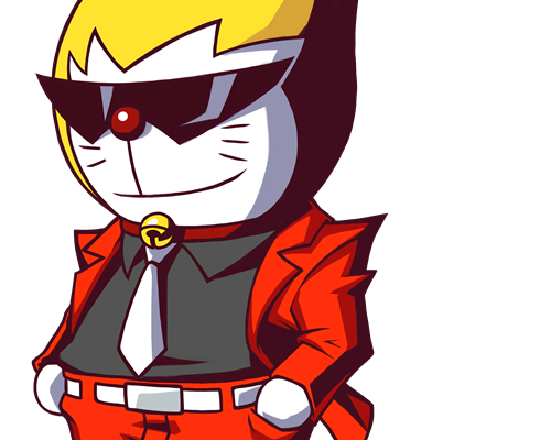 哆啦A梦幽灵诡计印花图案服装裁片T恤烫图印花花型素材