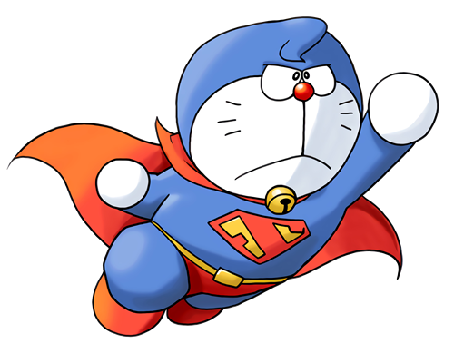 哆啦A梦超人印花图案服装裁片T恤烫图印花花型素材