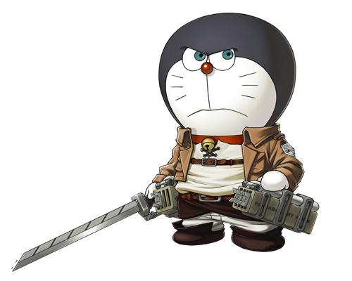 哆啦A梦武士印花图案服装裁片T恤烫图印花花型素材