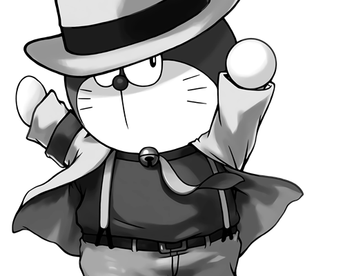 哆啦A梦杰克逊印花图案服装裁片T恤烫图印花花型素材