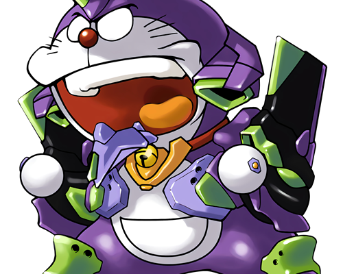 哆啦A梦EVA印花图案服装裁片T恤烫图印花花型素材