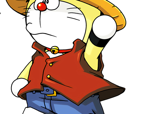 哆啦A梦印花图案服装裁片T恤烫图印花花型素材