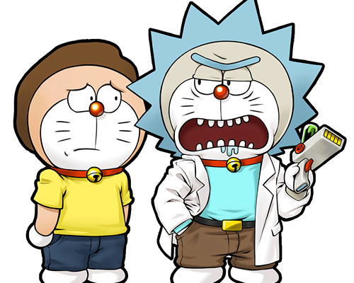 哆啦A梦印花图案服装裁片T恤烫图印花花型素材