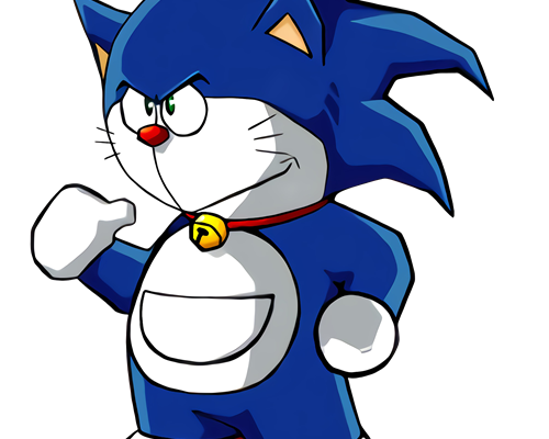 哆啦A梦印花图案服装裁片T恤烫图印花花型素材