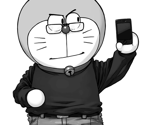 哆啦A梦印花图案服装裁片T恤烫图印花花型素材