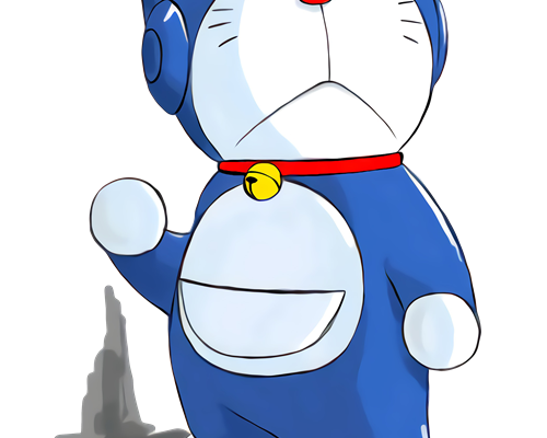 哆啦A梦印花图案服装裁片T恤烫图印花花型素材