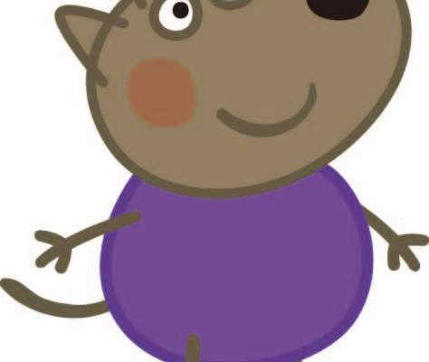 卡通动漫小猪佩奇印花矢量图服装裁片T恤烫图印花花型素材