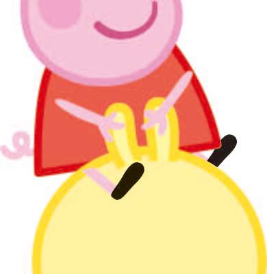 卡通动漫小猪佩奇印花矢量图服装裁片T恤烫图印花花型素材
