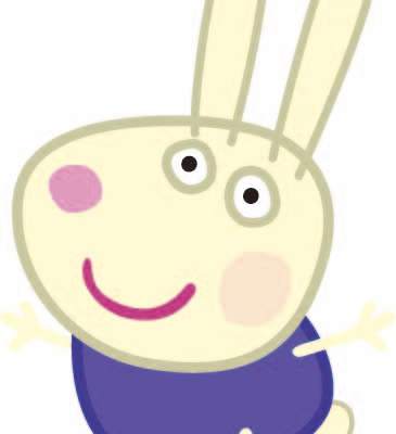 卡通动漫小猪佩奇印花矢量图服装裁片T恤烫图印花花型素材