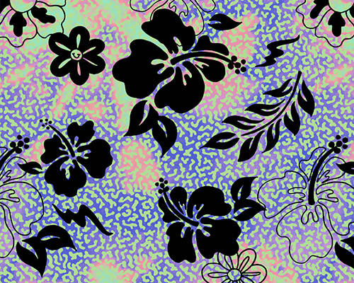 植物花纹图案印花矢量图服装纺织数码印花花型素材