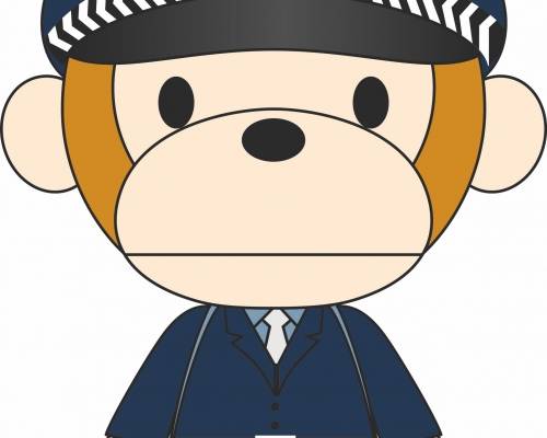 可爱卡通猴子服装裁片T恤印花烫图印花花型素材