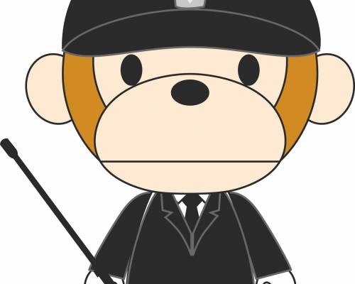 可爱卡通猴子服装裁片T恤印花烫图印花花型素材