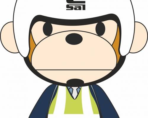 可爱卡通猴子服装裁片T恤印花烫图印花花型素材