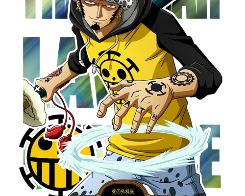 卡通海贼王印花图案服装裁片T恤印花花型素材