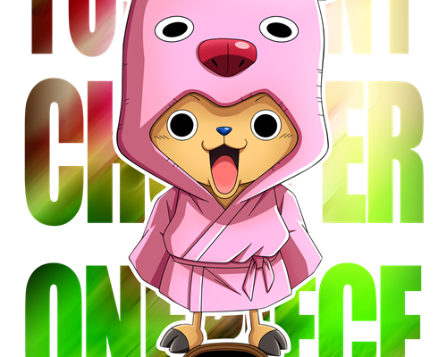 卡通海贼王乔巴印花图案服装裁片T恤印花花型素材