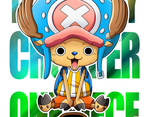 卡通海贼王乔巴印花图案服装裁片T恤印花花型素材