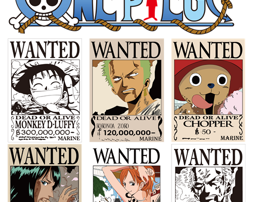 卡通海贼王印花图案服装裁片T恤印花花型素材