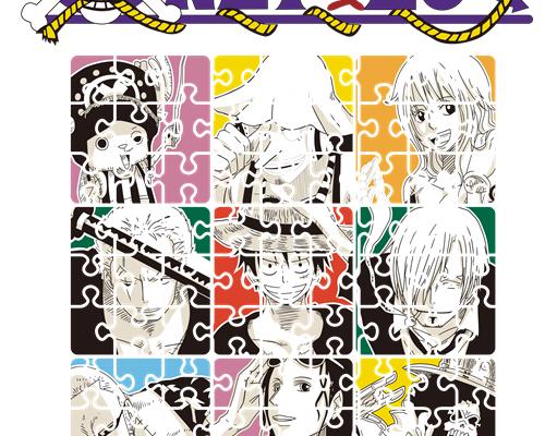 卡通海贼王印花图案服装裁片T恤印花花型素材