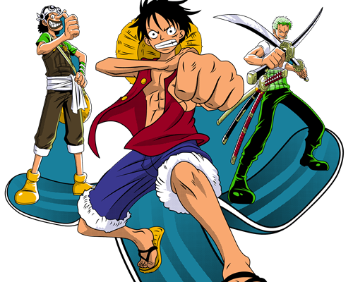 卡通海贼王印花图案服装裁片T恤印花花型素材