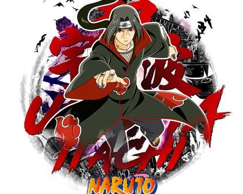 卡通动漫火影忍者印花图案服装裁片T恤印花花型素材