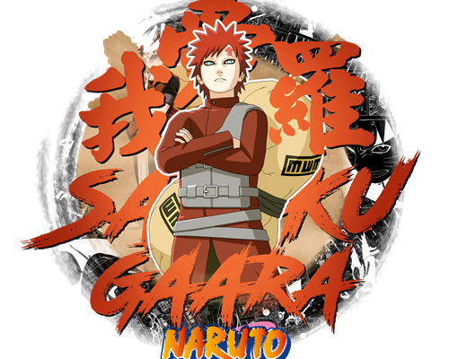 卡通动漫火影忍者印花图案服装裁片T恤印花花型素材