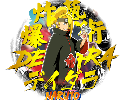 卡通动漫火影忍者印花图案服装裁片T恤印花花型素材