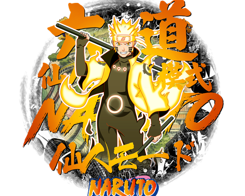 卡通动漫火影忍者印花图案服装裁片T恤印花花型素材