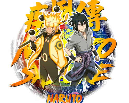 卡通动漫火影忍者印花图案服装裁片T恤印花花型素材