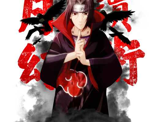 卡通动漫火影忍者印花图案服装裁片T恤印花花型素材