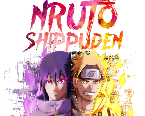 卡通动漫火影忍者印花图案服装裁片T恤印花花型素材