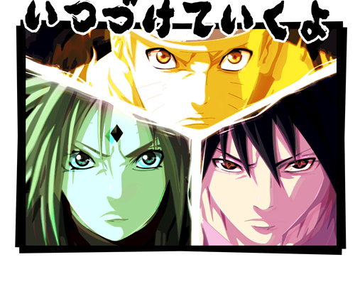 卡通动漫火影忍者印花图案服装裁片T恤印花花型素材