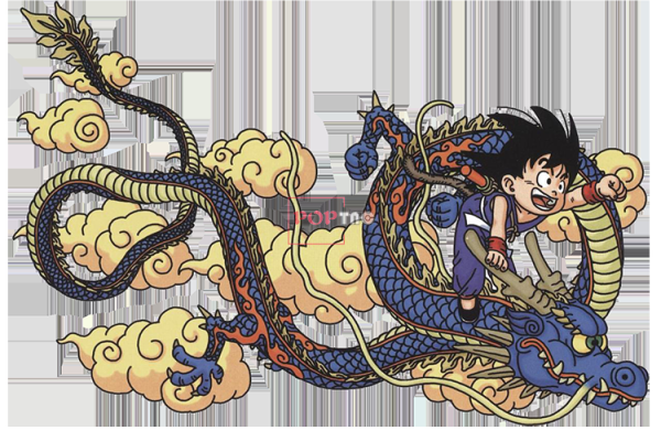 卡通动漫七龙珠悟空神龙印花图案服装裁片T恤印花花型素材