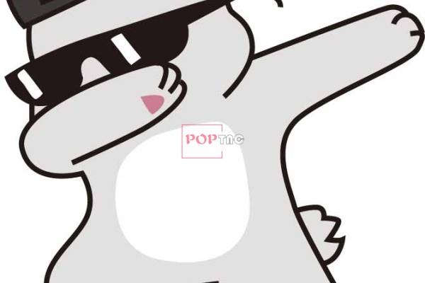 卡通动物兔子字母SWAG印花矢量图服装纺织数码印花花型素材