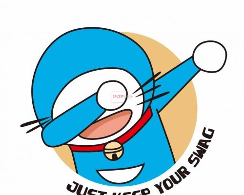 卡通动漫哆啦A梦字母印花图案服装裁片T恤印花花型素材