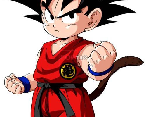 卡通动漫七龙珠悟空印花图案服装裁片T恤印花花型素材