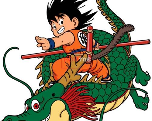 卡通动漫七龙珠悟空神龙印花图案服装裁片T恤印花花型素材