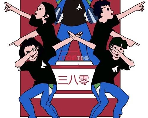 卡通人物图案班服字母印花矢量图服装裁片T恤烫图印花花型素材