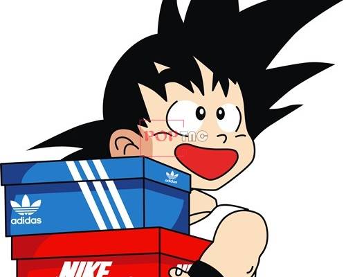 潮牌NIKE ADIDAS字母图案孙悟空印花矢量图服装裁片T恤烫图印花花型素材