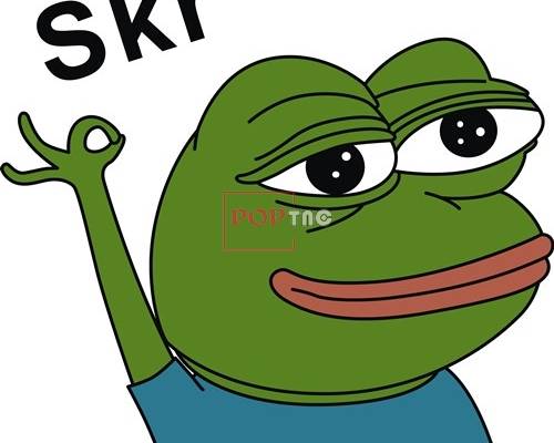 Skr青蛙图案印花矢量图服装裁片T恤烫图印花花型素材