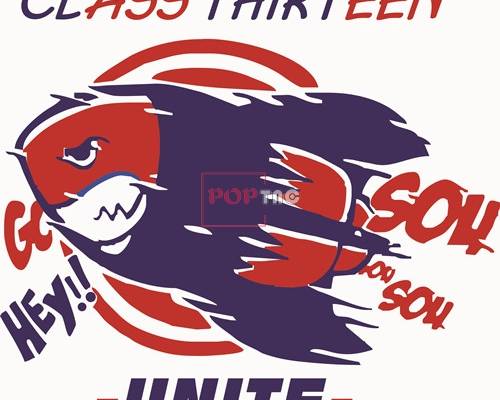 字母潮牌导弹印花矢量图服装裁片T恤烫图印花花型素材