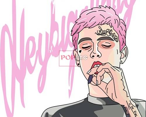 欧美潮牌抽烟男字母印花矢量图服装裁片T恤烫图印花花型素材