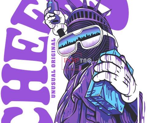 涂鸦卡通人物字母嘻哈风印花图案服装裁片T恤烫图印花花型素材