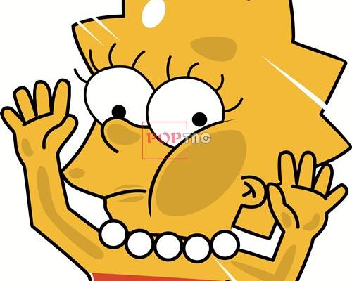 卡通动漫辛普森潮牌印花矢量图服装裁片T恤烫图印花花型素材