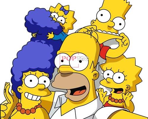 卡通动漫辛普森一家潮牌印花矢量图服装裁片T恤烫图印花花型素材