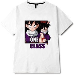 卡通字母图案七龙珠悟空神龙印花矢量图服装裁片T恤全身印班服印花素材