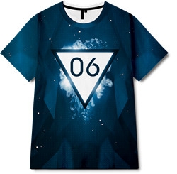 几何图案数字字母印花花型服装裁片T恤全身印印花花型素材