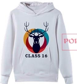 动物驯鹿字母印花图案服装裁片T恤卫衣班服全身印印花花型素材