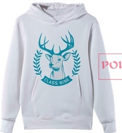 动物驯鹿字母印花图案服装裁片T恤卫衣班服全身印印花花型素材