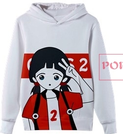 卡通人物字母印花图案服装裁片T恤班服全身印印花图案素材